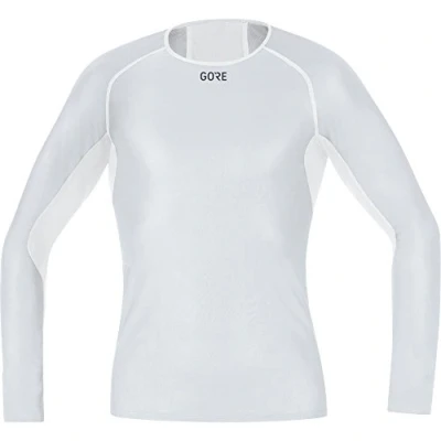 Abbildung von GORE WEAR Herren Windstopper Base Layer Shirt Langarm, Light Grey/White, XL EU
