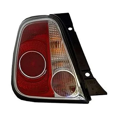 Abbildung von MAGNETI MARELLI 714027040787 Rückleuchte links PY21W, RY10W, P21W schwarz mit Lampenträger FIAT: 500 Schrägheck, ABARTH: / 595 695 Schrägheck