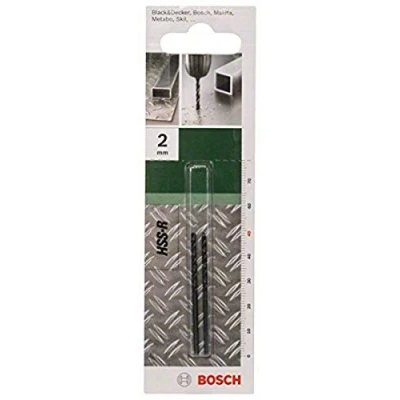 Abbildung von Bosch Home and Garden Metallbohrer HSS R rollgewalzt (2 Stück, Ø 2 mm)