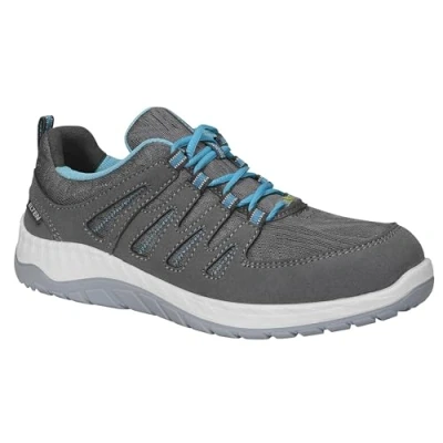 Abbildung von ELTEN Sicherheitsschuhe Maddie Grey Low ESD S1PS, Damen, Textil, Stahlkappe, leicht, sportlich Grau,Türkis38