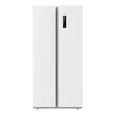 Abbildung von Cecotec Frigorífico Americano 2 Puertas Bolero CoolMarket SBS 430 White E. Side by de L, Altura 176 cm y 84 Ancho, Sistema Multi Air Flow, Total No Frost, Motor Inverter Plus