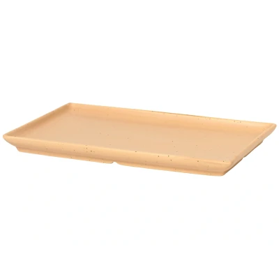 Abbildung von Broste Copenhagen Eli Mat Light Camel Teller 20 x 12 cm