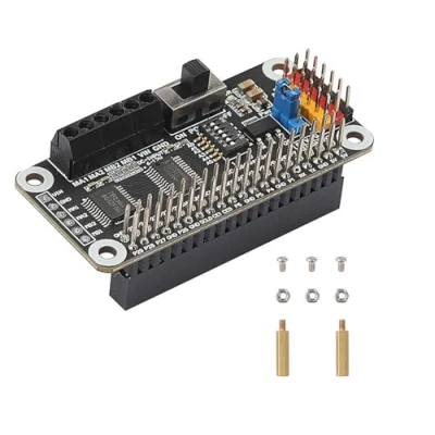 Abbildung von XICOOLEE Motor und Servo Treiber Hat für Raspberry Pi Zero/Zero W/Zero WH/2B/3B/3B+/4B, Adopting Dual Chips PCA9685+TB6612, Drive Two DC Motors