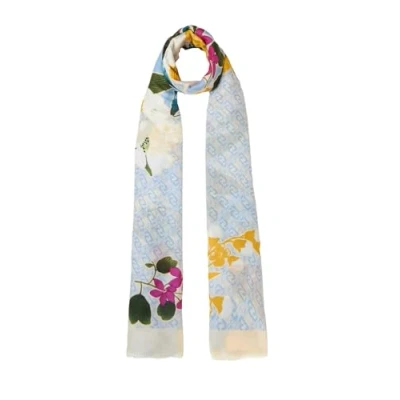 Abbildung von LIU JO Stola Flower Ramage Tuch, Damen, Größe: One Size, Cielo