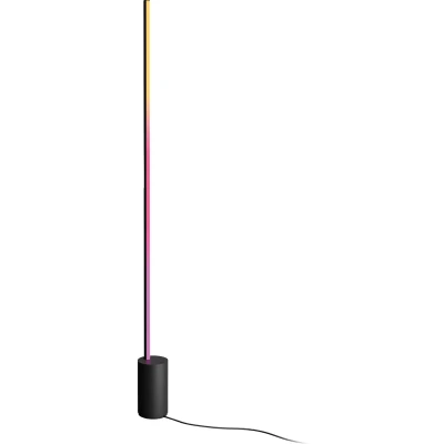 Abbildung von Philips Hue Gradient Signe Stehlampe Weiß und Farblicht Schwarz