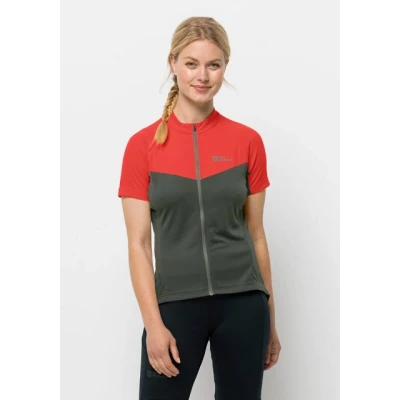Abbildung von Jack Wolfskin Morobbia FZ T W Cyclingtrikot, Damen, Größe: XXL, Tango orange