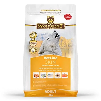 Abbildung von Wolfsblut Vetline Skin &amp; Coat 2 kg Trockenfutter für Haut Fell