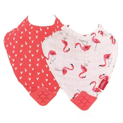 Abbildung von Nûby Lätzchen mit Zahnecke, Rosa, 3 m