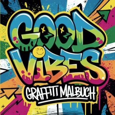 Abbildung von GOOD VIBES Graffiti Malbuch 50 Motive für Positivität &amp; kreative Energie!