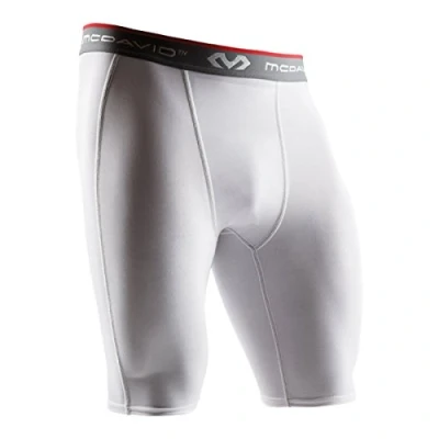 Abbildung von McDavid Herren Kompressionshose HDC Shorts, Weiß, XL (Herstellergröße: XL)