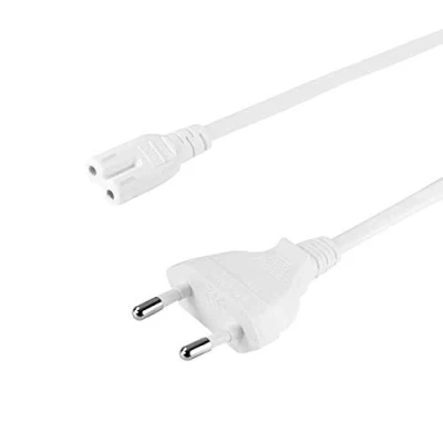 Abbildung von LogiLink Netzkabel Eurostecker an Kleingerätebuchse CEE 7/16 zu IEC C7 Länge 1,8 m weiß Stromkabel Verlängerungskabel