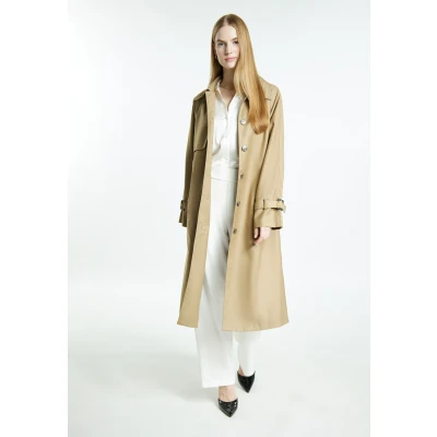 Abbildung von Regenmantel DREIMASTER XXL / Beige 80% Polyester 20% Viskose