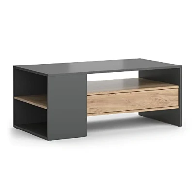 Abbildung von Vicco Couchtisch Fabien, Goldkraft Eiche/Anthrazit, 110 x 45 cm