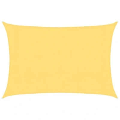 Abbildung von vidaXL Sonnensegel Sonnenschutz Windschutz Sonnendach UV Schutz Sonnenschutzsegel Schattenspender Garten Terrasse Balkon 160g/m² Beige 3x5m HDPE
