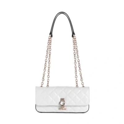 Abbildung von Guess Bessey Convertible Xbody FLAP Umhängetasche, Damen, Größe: One Size, White