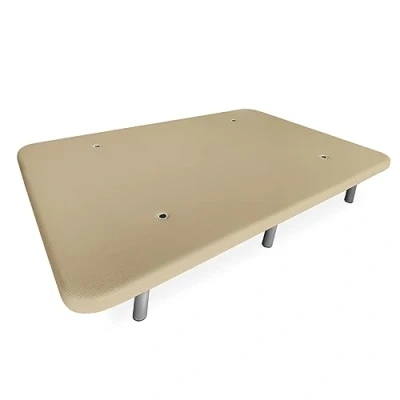 Abbildung von Mattfy Extra verstärkter 3D Polsterfuß, hohe Stabilität, mit Verstärkungsstangen und 6 Metallbeinen Gewinde von 27 cm, 90 x 190 Beige