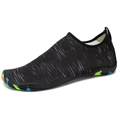 Abbildung von SAGUARO Unisex Strandschuhe Aquaschuhe Breathable Schlüpfen Schnell Trocknend Schwimmschuhe Surfschuhe, Schwarz 4, 42 EU