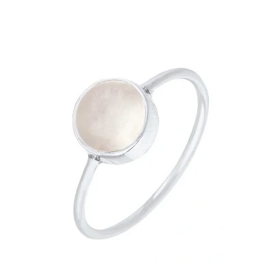 Abbildung von Elli Statement Ring, Damen, Größe: 52, Weiß