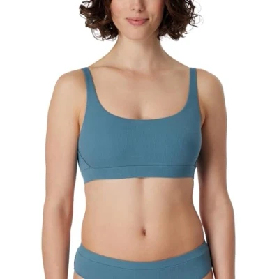 Abbildung von Schiesser PURE Bustier, Damen, Größe: 36, Blaugrau