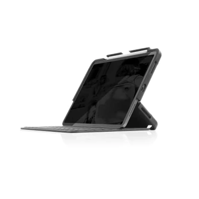 Abbildung von STM Dux Shell Magic Folio Schutzhülle für iPad Air (5./4. Generation) &amp; Pro 11 Zoll (4./3./2./1. Gen) Ultra mit Apple Pencil Aufbewahrung Schwarz (stm 222 310JT 01)