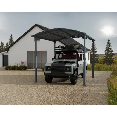Abbildung von Carport Alpine 4300 435x359cm Anthrazit