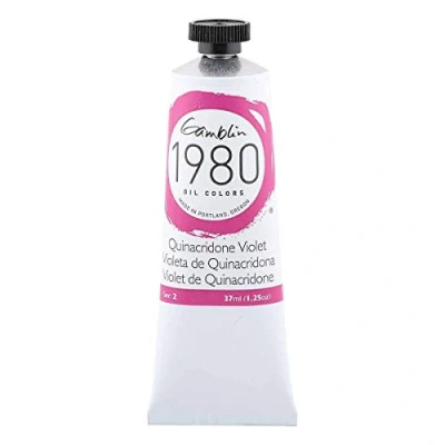 Abbildung von Gamblin 1980 Oelfarbe Quinacridone Violett 37 ml