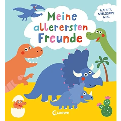 Abbildung von Meine allerersten Freunde (Dinos): Freundebuch Freundealbum Erinnerungsbuch Für Kinder ab 3 Jahren (Eintragbücher)