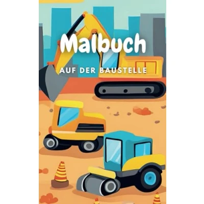 Abbildung von Malbuch Baustelle ab 3 Jahren: Mit liebevoll gestalteten, einfachen Motiven können die Kleinen ihre eigenen Bilder farbenfroh gestalten (Ausmalbuch für Kinder, Band 5)