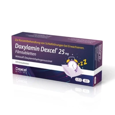 Abbildung von Doxylamin Dexcel 25 Mg Filmtabletten 10 St