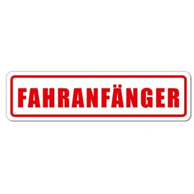 Abbildung von iSecur Fahranfänger Aufkleber Auto Sticker I 30 x 8 cm Selbstklebende Folie Fahrzeug Zubehör wetterfest abwischbar waschanlagengeeignet kfz707