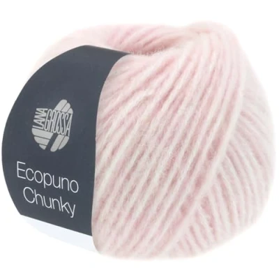Abbildung von Lana Grossa Ecopuno Chunky 0119 zartrosa Häkelwolle, 70 m