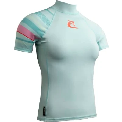 Abbildung von Cressi Neoprenanzug Shield Lady Rash Guard Short Sleeve Aquamarine/Pink L