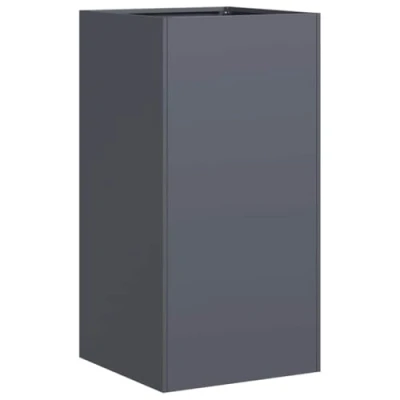 Abbildung von vidaXL Pflanzkübel Anthrazit 40x40x80 cm Kaltgewalzter Stahl, Pflanzschale, Garten Pflanzkübel, Outdoor Pflanzgefäß, Hochbeet, Pflanzgefäß