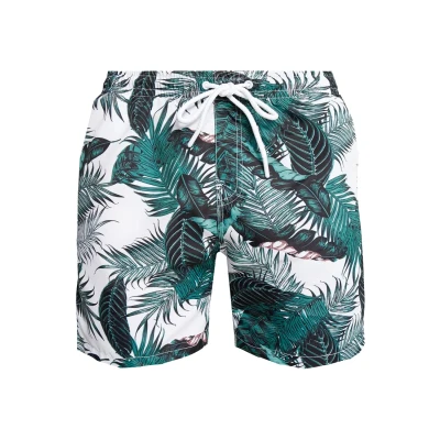Abbildung von Urban Classics Pattern Badeshorts, Herren, Größe: Large, Green