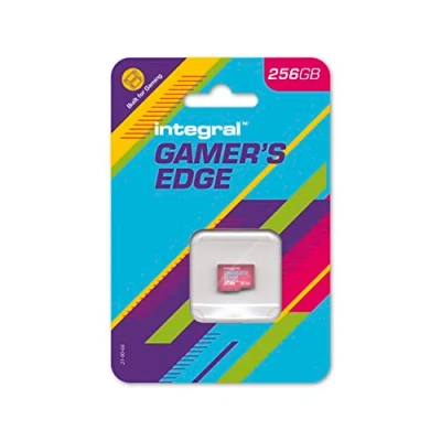 Abbildung von Integral 256GB Gamer&#039;s Edge Micro SD Card für die Nintendo Switch Schnelles Laden &amp; Speichern von Spielen DLC Daten Entwickelt, Lite OLED, INMSDX256G10 100V30GE, 256 GB