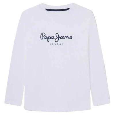 Abbildung von Pepe Jeans NEW Herman Langarmshirt für Kinder, Größe: 152, White