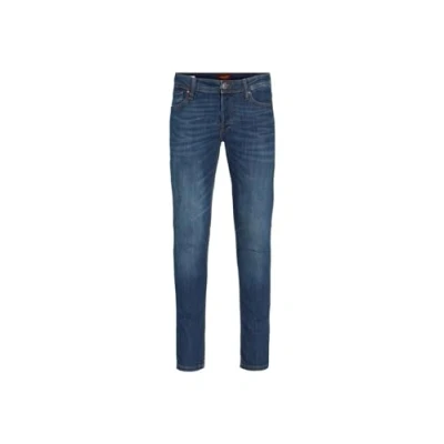 Abbildung von JACK &amp; JONES Male Slim Fit Jeans JJIGLENN JJORIGINAL, Farbe:Dunkelblau, Jeans/Hosen Neu:34W / 32L