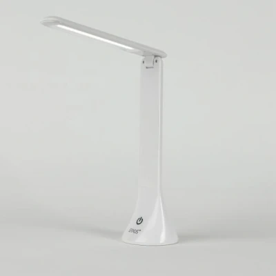 Abbildung von EAXUS LED Schreibtischlampe Moderne Touch Tischleuchte mit 3 Helligkeitsstufen, fest integriert, Tageslichtweiß, Stromversorgung über USB oder Batterien