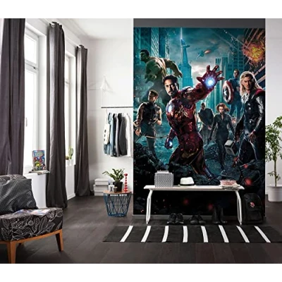 Abbildung von Komar Fototapete &quot;Avengers Movie Poster&quot;, 184x254 cm (Breite x Höhe), inklusive Kleister