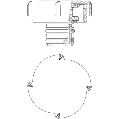 Abbildung von MAHLE ORIGINAL CRB 21 000P Verschlußdeckel, Kühlmittelbehälter 1,4 66 BMW: 3 Limousine, 5 Touring, 7