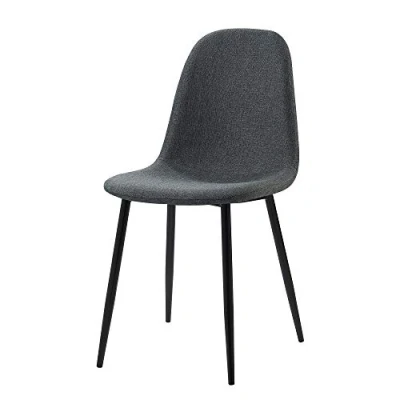 Abbildung von Teamson Home Set von 2 dunkelgrauen Küchen Essstühlen (nur Stühle) Einen Größe VNF 00025DG UK