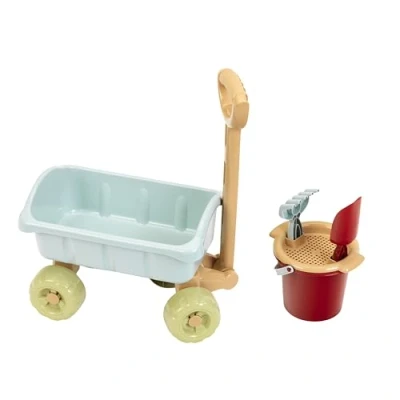 Abbildung von Klein Bollerwagen Little Foot, Spiel mit Eimerset, aus Recyclingkunststoff, Made in Germany