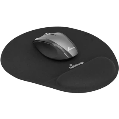 Abbildung von MediaRange Ergonomische Mausunterlage mit Handgelenkauflage, schwarz, 30 x 245 290 mm