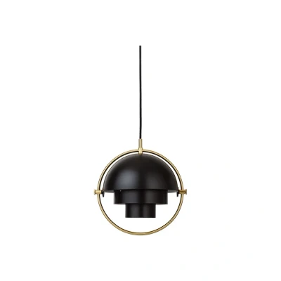 Abbildung von GUBI Hängeleuchte Multi Lite, Ø 27 cm, messing/schwarz