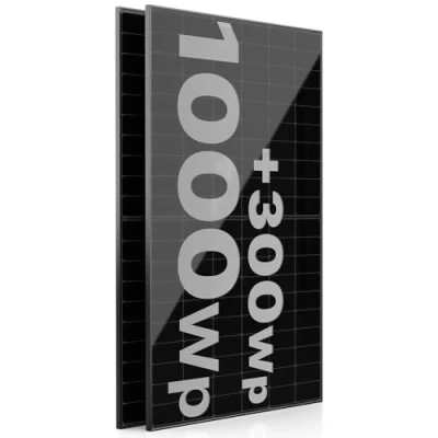Abbildung von Solarpanel 2x 500W Jolywood Bifazial Glas PV Module mit 2x2mm Glas, modernster n Type Technology, Erweiterungs für Ihre Mini Solaranlage, Balkonkraftwerk oder DIY Komplettanlage (2er)