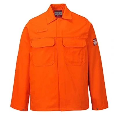 Abbildung von Portwest BIZ2 Herren Flammenresistente Bizweld FR Arbeitsjacke Orange, L