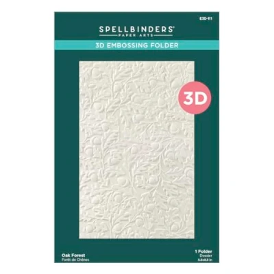 Abbildung von Spellbinders Oak Forest 3D Embossing Folder (E3D 111)
