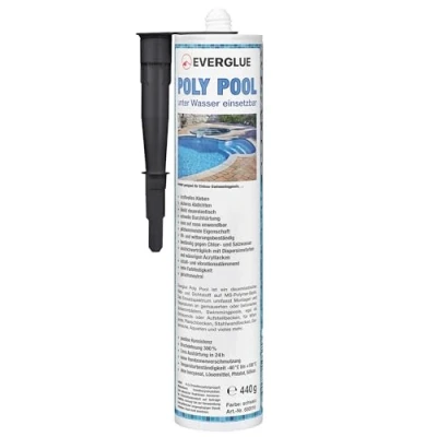 Abbildung von Everglue Montagekleber Poly Pool 1K MS Polymer Poolkleber UV beständig schwarz