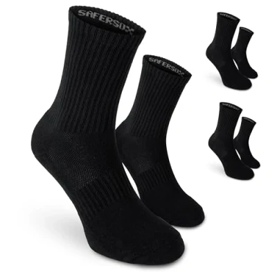 Abbildung von Safersox Mückensocken Sportsocken Socken 3er Vorteilspack Schwarz, 39 42