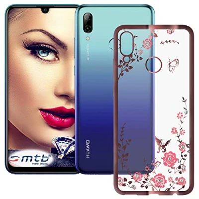 Abbildung von mtb more energy® Schutz Hülle Bloomy für Huawei P smart 2019 / Honor 10 Lite (6.21&#039;&#039;) Rose Gold TPU Case Cover Tasche